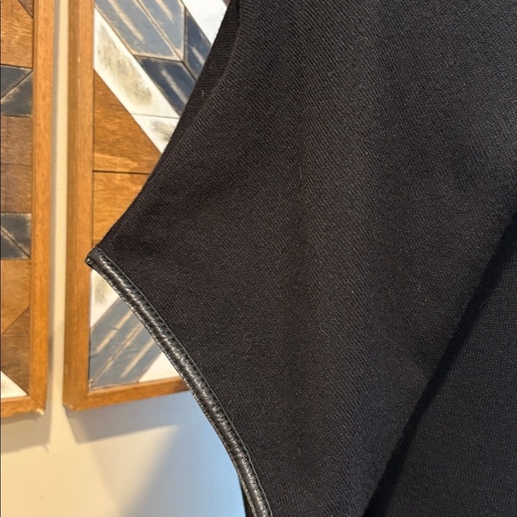 Vintage Ralph Lauren Black Cape Sleeve Cowl Neck Slouchy Sweater Dress sz Small - Picture 10 of 10